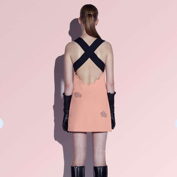 New Three Floor cross back sheer clouds dress size 2 - Picture 3 of 7